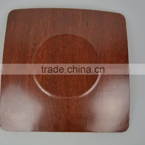 Bauble Red Brown Color China Square Shape Elegance Tea Pastries Gift Square Wooden Dinner Plate thumbnail-3