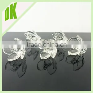 Diameter-20mm (other Sizes Also Can be Offered ) ~~ Colores :pink&yellow&green ... Wholesale Decorative Colored Glass Flowers thumbnail-4