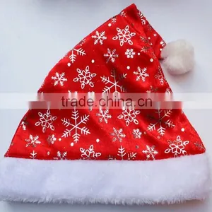 Cute Red Christmas Plush Santa Claus Hat thumbnail-1