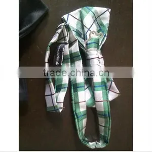 Mini Bow Tie for Decoration With Kids Children Boys Toddler Baby Green Tan Plaid Cotton Clip on Bow Tie Bowtie thumbnail-1