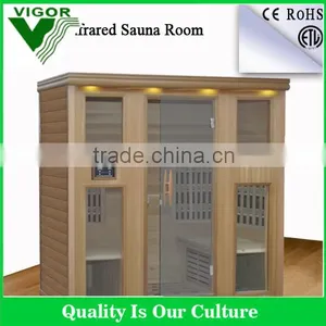 Hemlock Wood Material Wooden Infrared Sauna Room Infrared Steam Sauna Room thumbnail-1