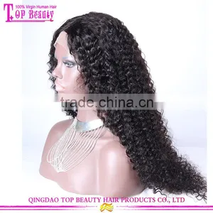 Wholesale Stock 26 Inches Lace Wig Human Hair Virgin Brazilian Kinky Curly Full Lace Wig thumbnail-5