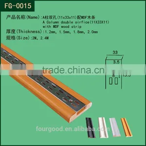 Metal Upright Double Hole Pipe With MDF Wood thumbnail-1