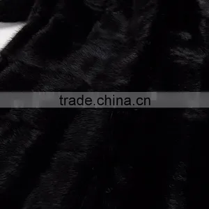 Cheap Price Black Mink Fur Coat With Kara thumbnail-6