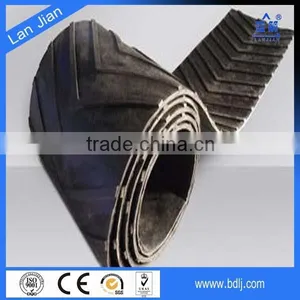 Factory Price Cotton Fabric Rough Diamond Conveyor Belt, Cleated Conveyor Belt thumbnail-3
