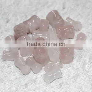 Wholesale Rose Quartz Ear Plugs,gemstone Body Piercing Jewelry thumbnail-2