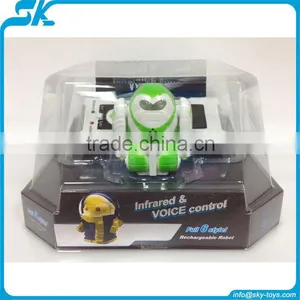 Hottest Robot Toys 6cm Voice Control Infrared Remote IR Mini rc Robot,radio Control Mini Robots thumbnail-1