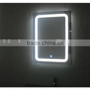 World Popular CE R0HS Certificate Freely Customized Function Wall Mounted Bright Bathroom Touch Screen Sensor LED Mirror thumbnail-1