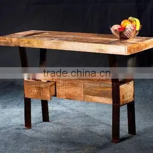 Iron Wood Console Table thumbnail-1