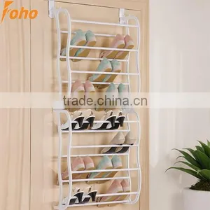 24 Pair Over Door Shoe Shelves 8 Tiers to Hanger on Door(FH-SR00488) thumbnail-1