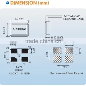 2.0x1.6mm SMD Quartz Crystal-Metering thumbnail-2