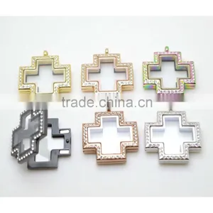Fashion Stainless Steel Cross Pendant Lockets Promotion thumbnail-1
