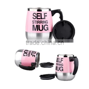 450ML Promotion Travel Stainless Steel Self Stirring Coffee Mug thumbnail-6