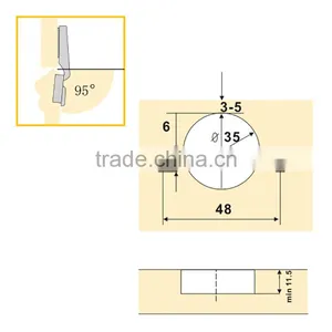 Furniture Hinge Type Cabinet Hydraulic Door Hinge thumbnail-4