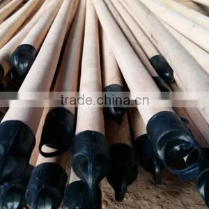 Natural Wooden Broom Handles With Screw thumbnail-1