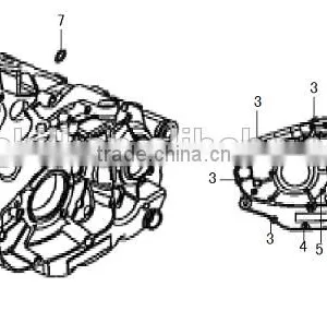 Loncin Gn300 Engine Parts Gn300 Crankcase Assy thumbnail-1