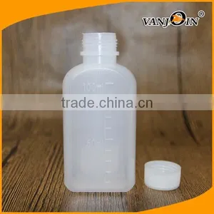 100ml LDPE White Plastic Bottle Medicine Bottle Syrup Bottle With Screw Cap thumbnail-1