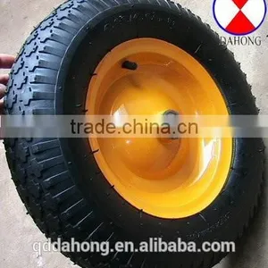 Wheelbarrow Wheels Size 480-8,item no PU1104,metal Rim Wheels thumbnail-2
