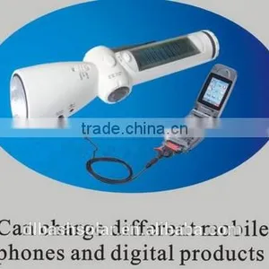 China Factory Price Time Crank Dynamo Solar Flashlight thumbnail-1