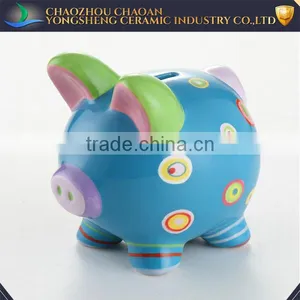 New Products Blue Novelty Pig Shaped Piggy Banks for Sale thumbnail-1