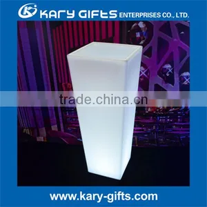 Square Column Led Flower Pots, Led Light Flower Pot, Decorative Plastic Plant Pots thumbnail-2