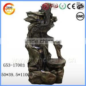 2017 Newly Design Shrubs Style Artificial Water Fountain Polyresin Material With Led thumbnail-1