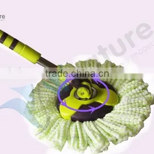 Vivinature Easy Spin Mop Single Bucket 2 Microfiber Rotating Head thumbnail-5