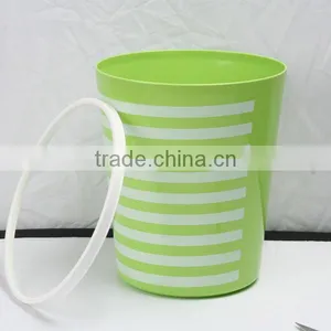 Plastic Printing Wastebasket Trash Can Containers 12L thumbnail-3