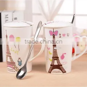 300ml Ceramic Mug With Heart Shaped Handle thumbnail-3