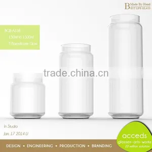 Empty Thermo Handmade New Glass Milk Bottles Sale thumbnail-5