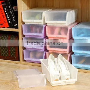 Colorful Thicker With Cover Storage Box Plastic Shoe Boxes thumbnail-5