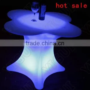Modern Glass Wood Led Lighted Bar Counter Tables/Night Club /Outdoor Moma LED Medium Bar Table thumbnail-1