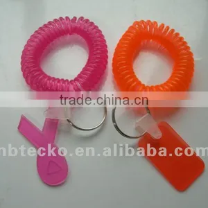 Promotional Bright Color Coil Spring Keychain(with Tag) thumbnail-1