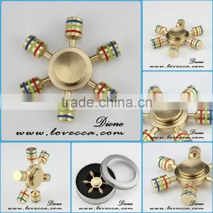 Pure Brass New Stress Relief Finger Toy Fidget Hand Spinner Metal Finger Gyro thumbnail-1