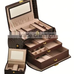 2015 Crocodile PU Leather Travel Case and Lock Organizer thumbnail-1