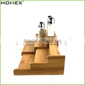 Bamboo Pull Out Spice Rack Spice Rack Step Shelf Homex BSCI/Factory thumbnail-1