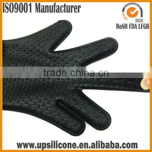 Hot Selling FDA Standard Heat Resistant Oven Mitts Silicone thumbnail-2