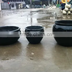 Black Round Strong Flowerpot thumbnail-3