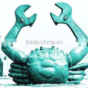New Products Save 30% Only This Week Bronze Garden Crab Decoration thumbnail-1