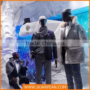 Polar Bear Foamed Display Props for Store Winter Window Displays thumbnail-3