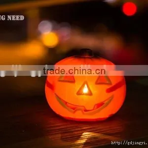 China Cheap Wholesale Small Plastic PP LED Pumpkin Halloween Decoration thumbnail-6
