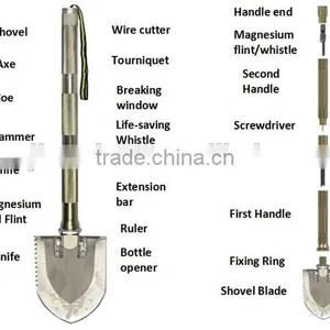 Outdoor Utility Enthusiasts Camping Combination Tool ,Multi-use Steel Pickaxesand Shovel ,garden Equipment thumbnail-6