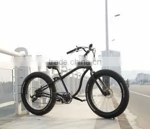 Baogl Fashionable Atv Fat Tire Snowmobile Electric Bike With Full Suspension thumbnail-2
