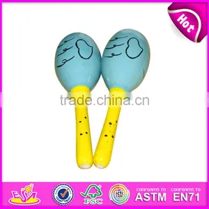 Ручная детская образовательная деревянная мини-игрушка - инструмент маракасы 2017 года, модель W07I051 thumbnail-6