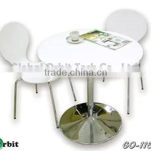 Dining Room Furniture Glass Table and Chair, Modern Glass Top Dinette Sets thumbnail-2