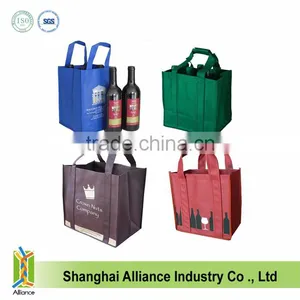 Wholesale Non-woven 6 Bottle Wine Bag With Divider thumbnail-4