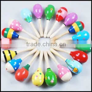 Cute Baby Kids Sound Music Gift Toddler Rattle Musical Wooden Colorful Educational Toys for Christmas Gift thumbnail-2