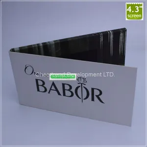 Customized Printing Video Book /video Brochure/video Greeting Card With 4.3 Inch LCD Display thumbnail-1