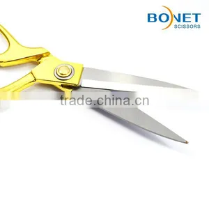 S13002G CE Certificated 9-1/2" Professional Gold Heavy-duty Tailor Brass Scissors thumbnail-4