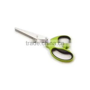 B2615 5 Layers of Blades Stainless Steel Herb Scissors With Soft Handle thumbnail-1